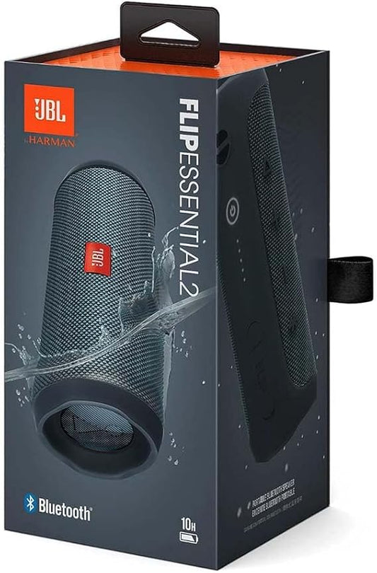 JBL Flip Essential 2 Portable WaterProof Speaker, Black - JBLFLIPES2, Bluetooth