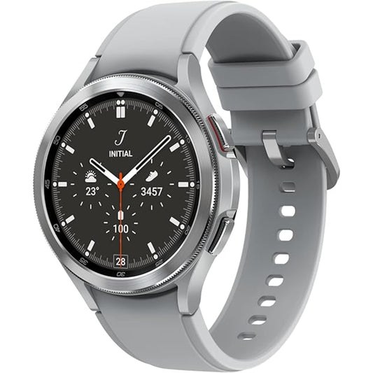 SAMSUNG Galaxy Watch4 Classic 46mm Bluetooth Smartwatch, Silver, International Version